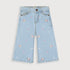 Kitty Embossed Denim Jeans (Light Blue)