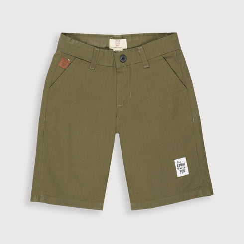 Imported Cotton Voyager Short (Olive Green)