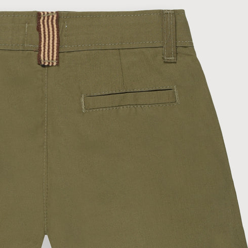 Imported Cotton Voyager Short (Olive Green)