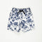 Imported Cotton Floral Short (White/Navy)