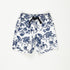 Imported Cotton Floral Short (White/Navy)