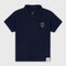 Embroidered Pique Polo Tee (Blue)