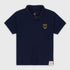 Embroidered Pique Polo Tee (Blue)