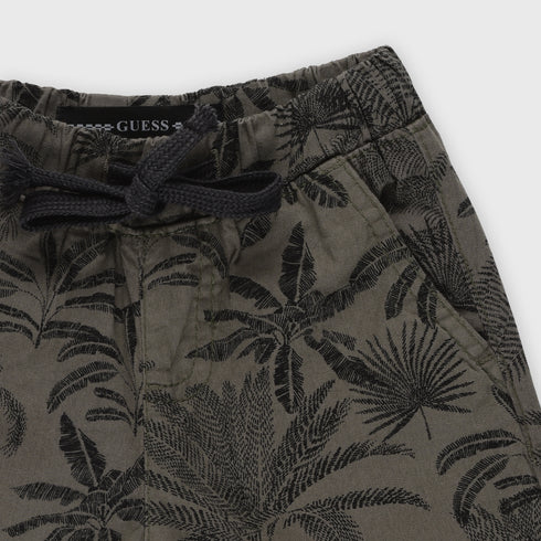 Floral Cotton Short (Grey)