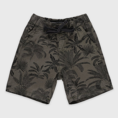Floral Cotton Short (Grey)