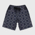 Floral Cotton Short (Grey-Blue)