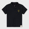 Embroidered Pique Polo Tee (Black)