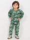 The Happy Vibes Fleece Suit (Moss Green)