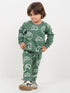 The Happy Vibes Fleece Suit (Moss Green)