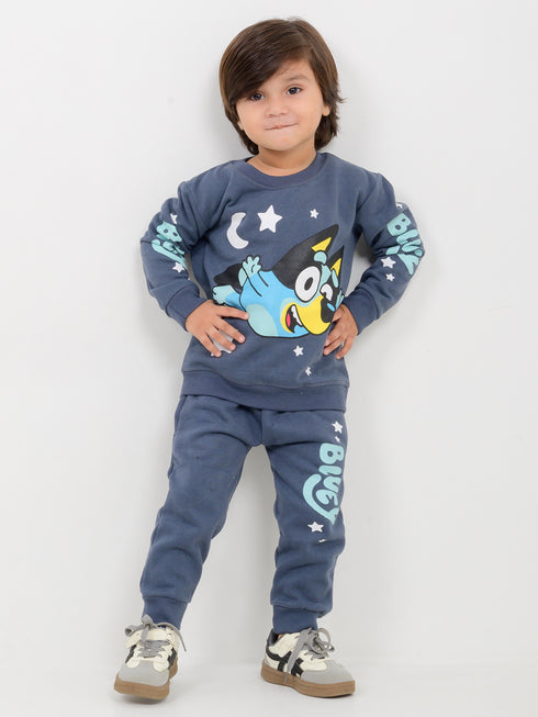 Dreamy Bluey Fleece Suit (Space Blue)