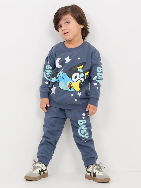 Dreamy Bluey Fleece Suit (Space Blue)