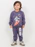 Space Boy Fleece Suit (Night Sky Gray)