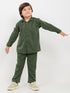 Imported Malai Velour 2 Piece Set (Dark Green)
