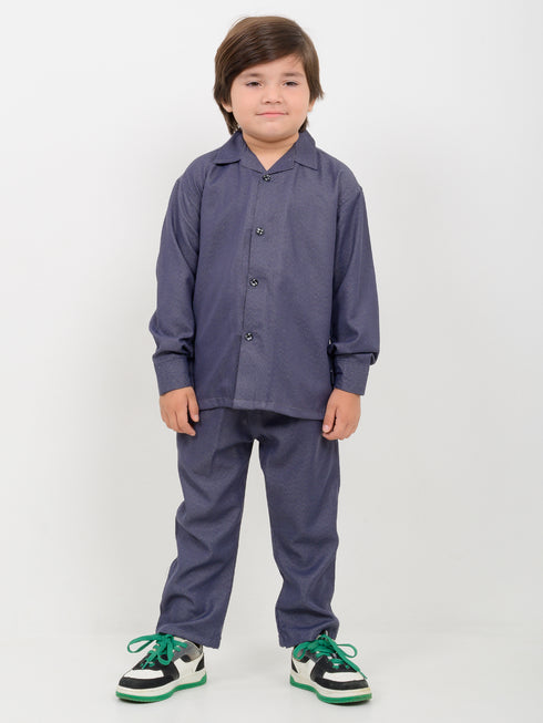 Imported Denim 2 Piece Set (Charcoal Grey)