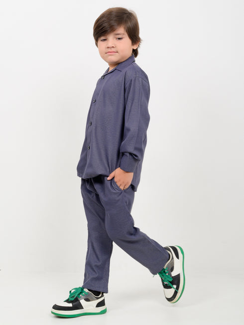 Imported Denim 2 Piece Set (Charcoal Grey)