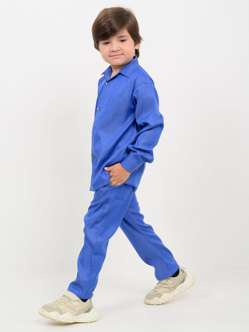 Imported Denim 2 Piece Set (Royal Blue)