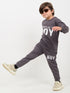 Mama's Boy Fleece Suit (Charcoal Gray)