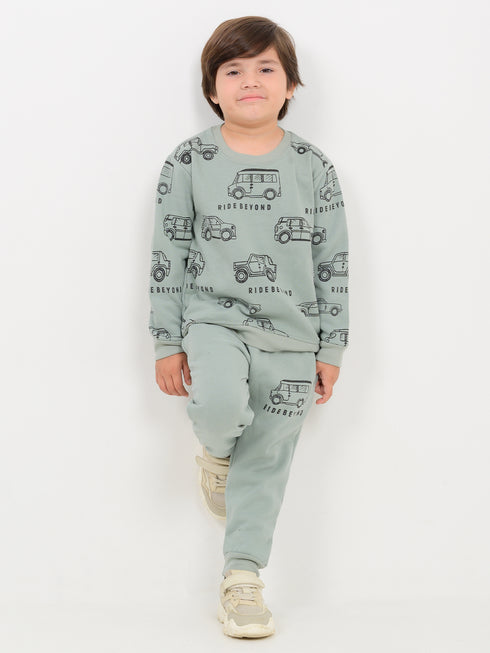 Adventure Ride Fleece Suit (Steel Green)