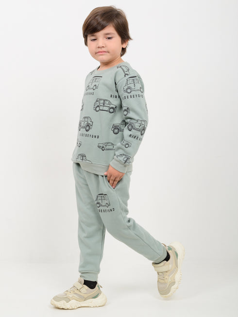 Adventure Ride Fleece Suit (Steel Green)