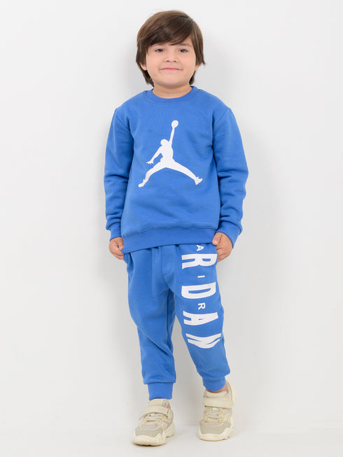 Jordan Air Fleece Suit (Denim Blue)