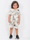 Jungle Doodles Cotton Short Set (Off-White)