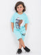 Oversized We Bare Bears Cotton Short Set (Cool Glacier)