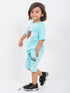 Oversized We Bare Bears Cotton Short Set (Cool Glacier)