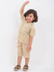 Patterned Breezy Cotton Short Set (Sand Dune)
