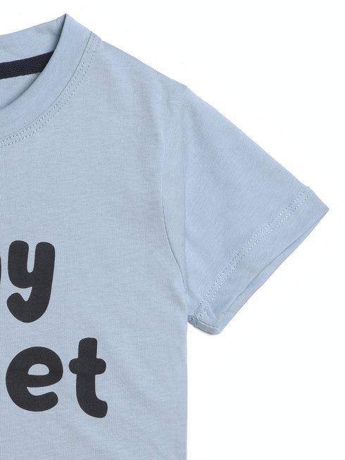 Tiny Planet Premium Cotton Tee (Blue-Grey)