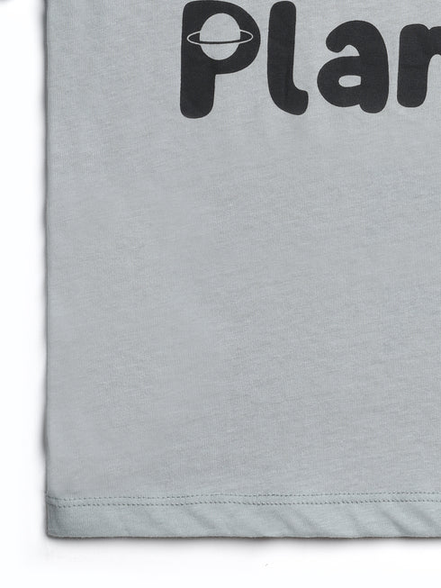 Tiny Planet Premium Cotton Tee (Ligth Teal)
