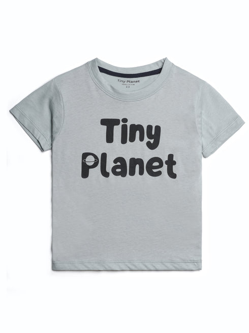 Tiny Planet Premium Cotton Tee (Ligth Teal)