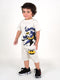 Batman Printed Cotton Short Set (Grey)
