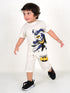 Batman Printed Cotton Short Set (Grey)