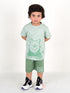 Winnie The Pooh Cotton Short Set (Crystal Green)