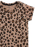 Leopard Themed Cotton Romper (Beige)
