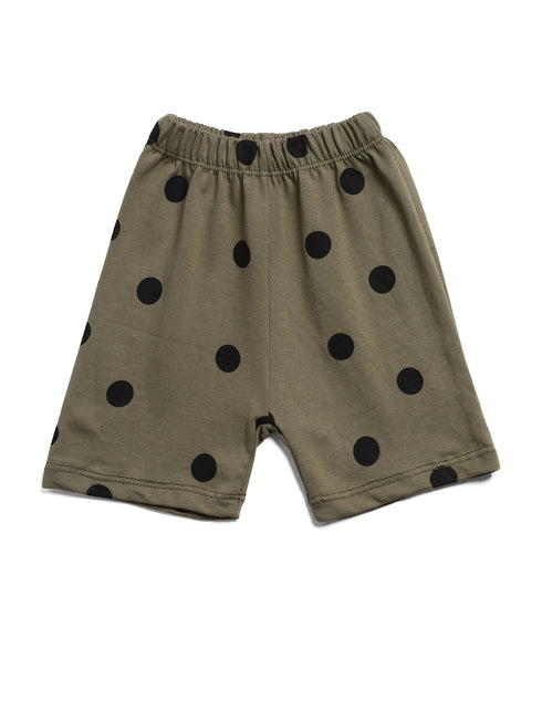 New Born Minnie Moments Cotton Short Set (Forest Fudge)