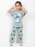 Frill Sleeves Stitch's Garden Cotton Trouser Set (Sage Green)