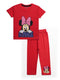 Minnie Themed Cotton Trouser Set (Red)