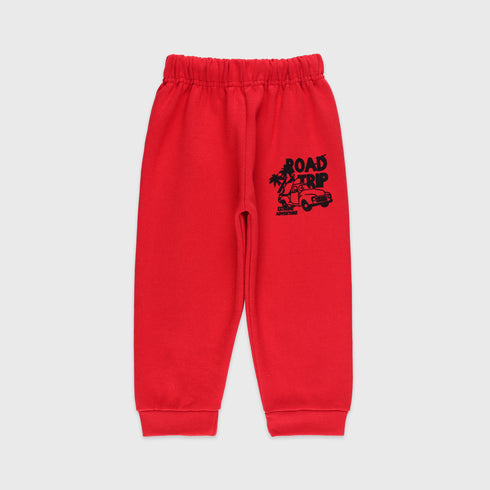 Road Trip Fleece Tracksuit (Red)
