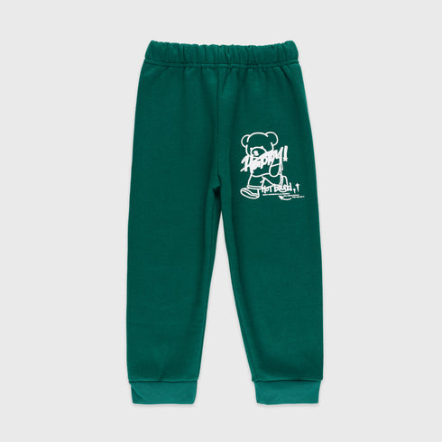 Happy Bear Fleece Tracksuit (Green)