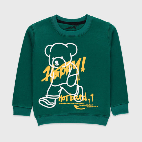 Happy Bear Fleece Tracksuit (Green)