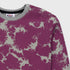 Fleece Tie & Die Sweatshirt (Purple)