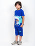 The Oarsome Shark Cotton Short Set (Royal Blue)