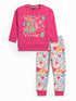 Floral Fleece Suit (Shocking Pink/White)