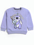 Stitch Printed Fleece Suit (Lilac)