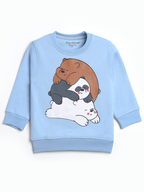 We Bare Bears Fleece Suit (Sky Blue)