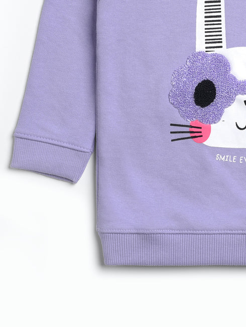 Hello Kitty Towel Print Fleece Sweatshirt