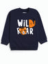 Wild Roar Towel Print Fleece Sweatshirt