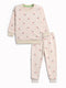 Flowers Embroidered Fleece Suit