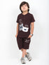 The Kind Planet Cotton Short Set (Cocoa Brown)